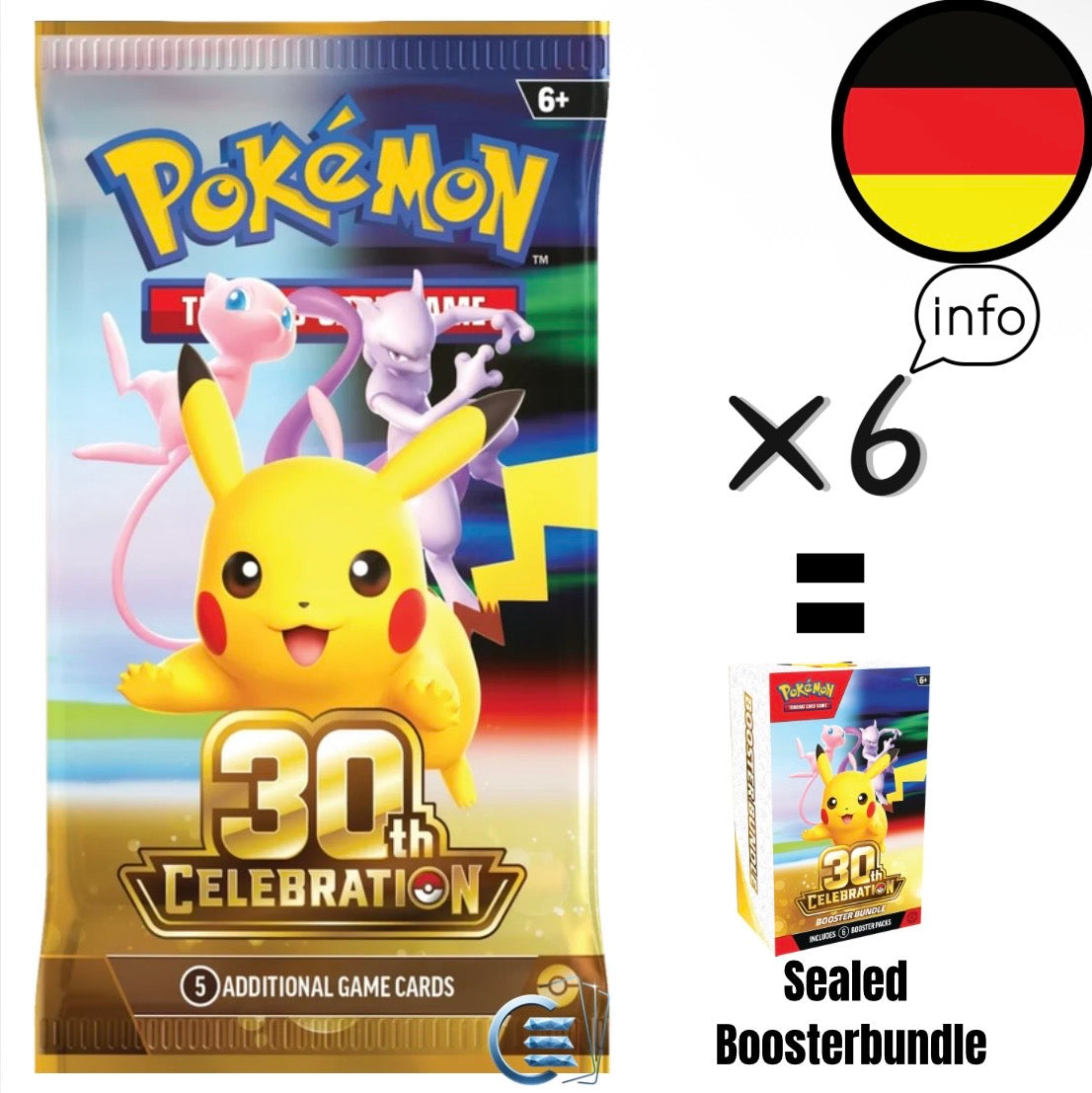 Pokemon 30th Celebration - Boosterpack Deutsch