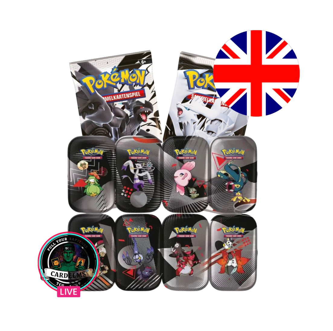 Pokemon Black Bolt & White Flare - Mini Tins