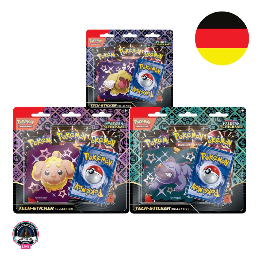 Pokémon Paldeas Schicksale Tech-Sticker Kollektion