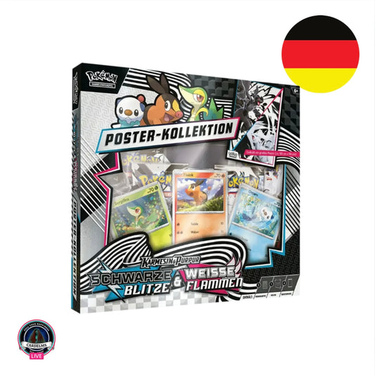 Pokemon Schwarze Blitze & Weiße Flammen Poster Kollektion