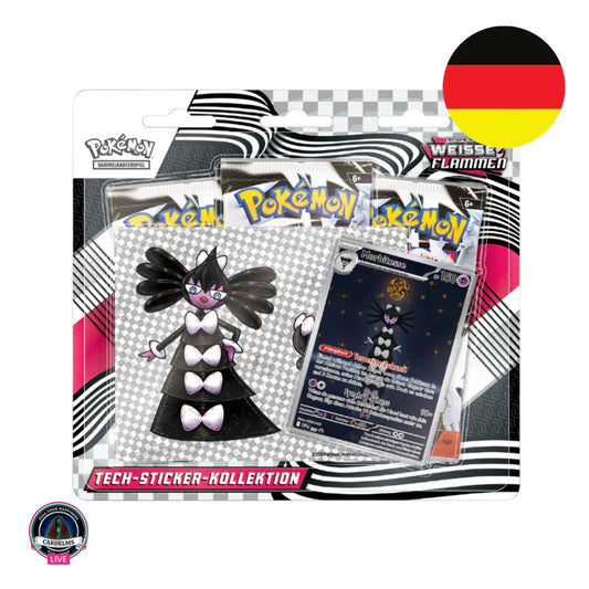 Pokemon Weisse Flammen Tech-Sticker Kollektion