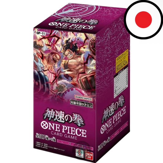 LIVE OPENING - One Piece Card Game – 𝐎𝐏𝟏𝟏 „A Fist of Divine Speed“ Display JP