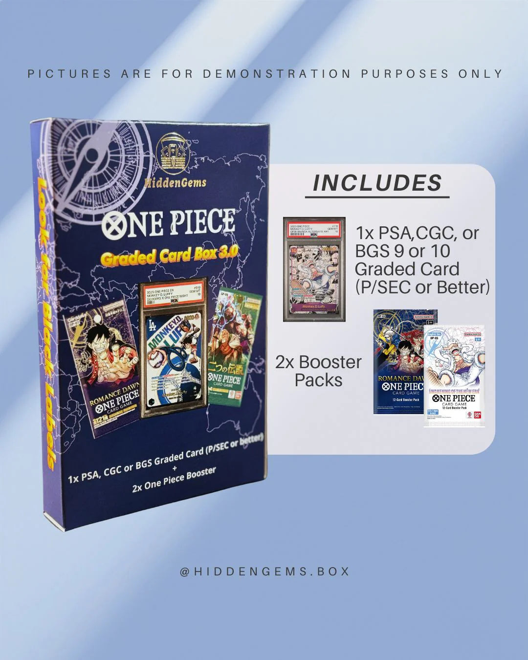 Hidden Gems One Piece Graded Card Box 3.0