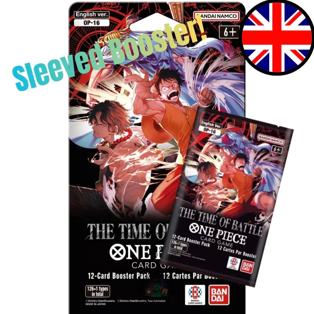 One Piece Card Game OP16 „The Time of Battle“ Sleeved Booster EN